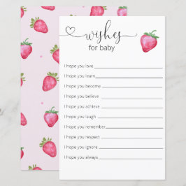 Strawberry Girl Babydusche wünscht sich für Baby