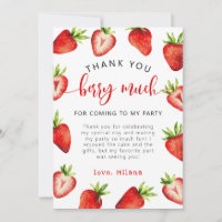 Strawberry Girl Birthday Berry Much