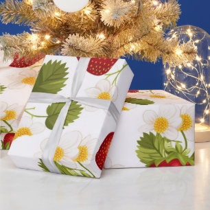 Strawberry Girl Birthday Party   Berry First Geschenkpapier