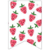 Strawberry Girl Erste Geburtstagsfeiertage Fotos Wimpelkette (Erste Fahne)