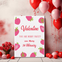 Strawberry Girl Sweet Valentinstag