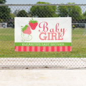 Strawberry Girls Babydusche Banner (Insitu)