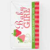 Strawberry Girls Babydusche Banner (Vertikal)