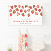 Strawberry Girls Babydusche Banner (Insitu)