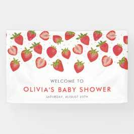 Strawberry Girls Babydusche Banner