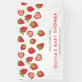 Strawberry Girls Babydusche Banner (Vertikal)