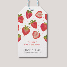 Strawberry Girls Babydusche Geschenkanhänger