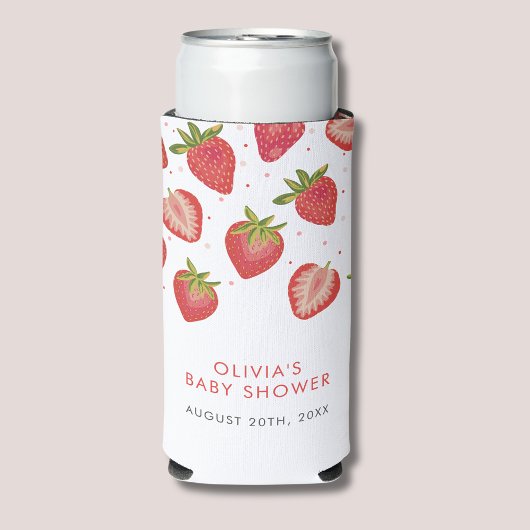 Strawberry Girls Babydusche Selters Dosenkühler