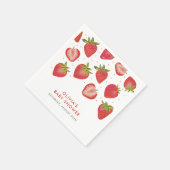 Strawberry Girls Babydusche Serviette (Ecke)