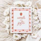 Strawberry Girls Geburtstag | Karte & Geschenkunte Poster
