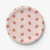Strawberry Girls Geburtstag | Pappteller (Vorderseite)