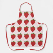 Strawberry Girly Niedlich Baking Erdbeeren Schürze (Vorderseite)