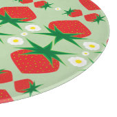 Strawberry Glass Cutting Board Schneidebrett (Ecke)