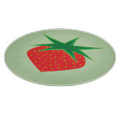 Strawberry Glass Cutting Board Schneidebrett (Ecke)