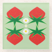 Strawberry Glass Untersetzer (Vorderseite)