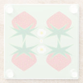 Strawberry Glass Untersetzer (Rückseite)