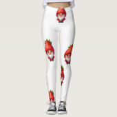 Strawberry Gnome Charm Leggings (Vorderseite)