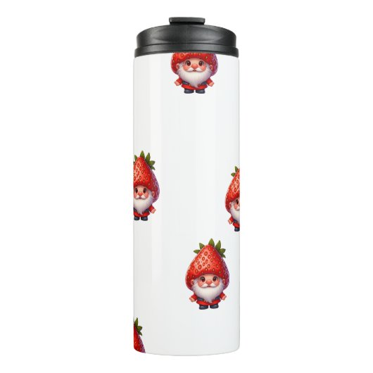 Strawberry Gnome Charm Thermosbecher (Vorderseite)