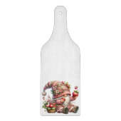 Strawberry Gnome Glass Cutting Board Schneidebrett (Vorderseite)