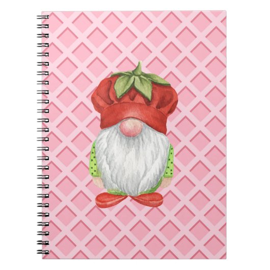 Strawberry Gnome Notizblock (Vorderseite)