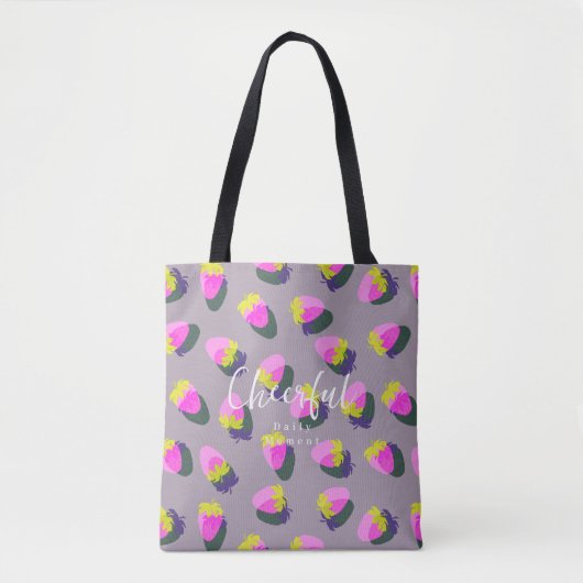 Strawberry Gray Tasche (Vorderseite)