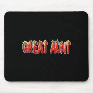 Strawberry Great Tante Birthday Party Mousepad