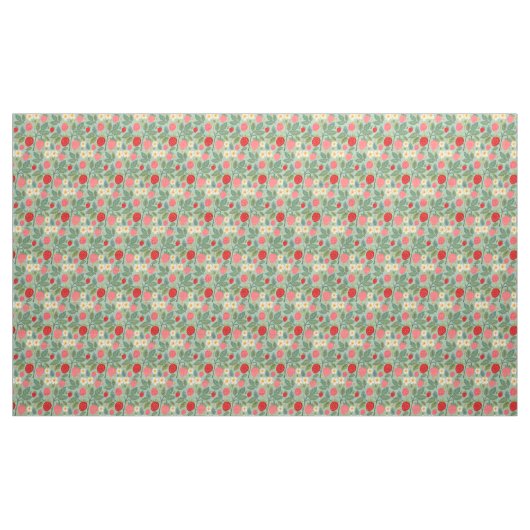 Strawberry Green Botanical Stoff (Yard (91,4 cm))