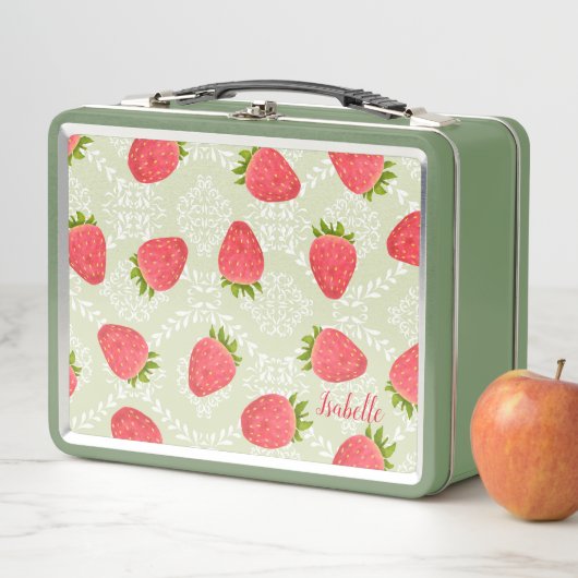 Strawberry Green Metall Brotdose (Beispiel)