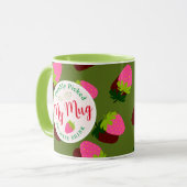 Strawberry Green Tasse (Vorderseite Links)