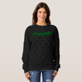 Strawberry Halloween Kostüm Einfache schwarze Same Sweatshirt (Vorne ganz)