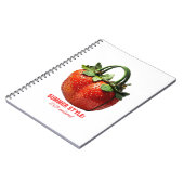 Strawberry Handbag Design - Hyper-Realistischer So Notizblock (Linke Seite)