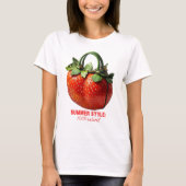 Strawberry Handbag Design - Hyper-Realistischer So T-Shirt (Vorderseite)