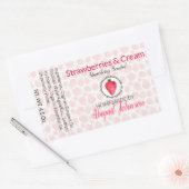 Strawberry Handmade Homemade Soap | Geschenketiket Rechteckiger Aufkleber (Umschlag)
