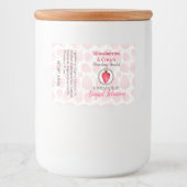 Strawberry Handmade Homemade Soap | Kontrollsiegel Lebensmitteletikett (Vorderseite)