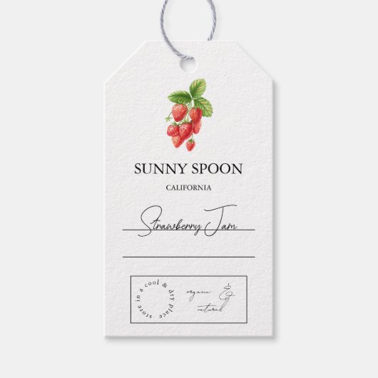 Strawberry Hang Tag Geschenkanhänger (Vorderseite)