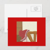 Strawberry Hat Painting Postkarte (Vorne/Hinten)