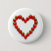 Strawberry Heart Button (Vorderseite)