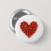 Strawberry Heart Button (Vorne & Hinten)
