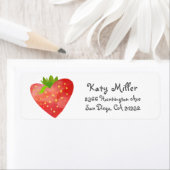 Strawberry Heart Girls Adressenaufschrift (Insitu)