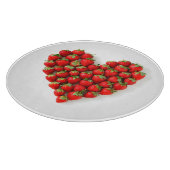 Strawberry Heart Schneidebrett (Ecke)