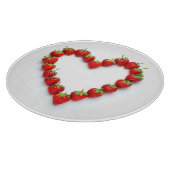Strawberry Heart Schneidebrett (Ecke)
