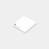 Strawberry Hearts Berry Sweet Individuelle Name Post-it Klebezettel (angewinkelt)