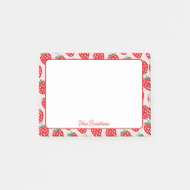 Strawberry Hearts Berry Sweet Individuelle Name Post-it Klebezettel