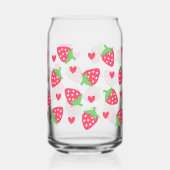 Strawberry Hearts Dosenglas (Vorderseite)