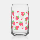 Strawberry Hearts Dosenglas (Links)
