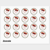 Strawberry Hearts Jam Sticker (Blatt)
