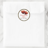 Strawberry Hearts Jam Sticker (Tasche)