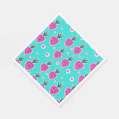 Strawberry Hearts Paper Napkin Serviette (Ecke)