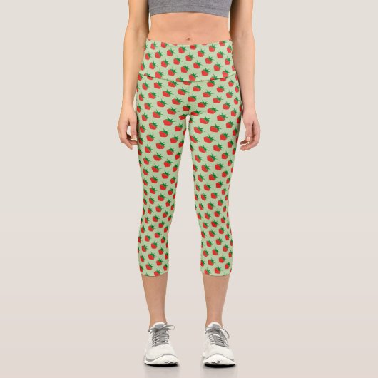 Strawberry High Waisted Capris (Vorderseite)