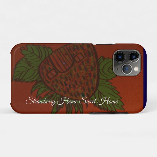 Strawberry Home Sweet Home Case-Mate iPhone Hülle (Rückseite (Horizontal))